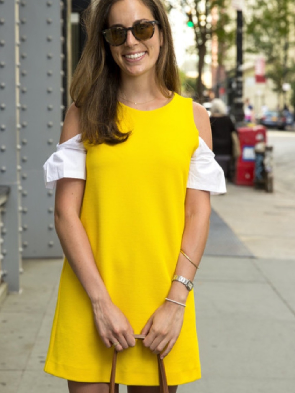 Zara  Cold-Shoulder Mini Dress with White Ruffle Sleeves Medium